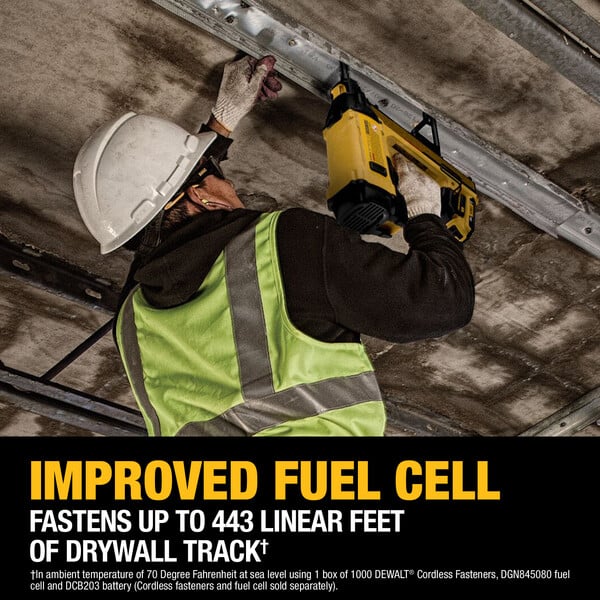 DeWalt 20V MAX Trak-It C6 Cordless Gas Concrete Nailer improved fuel cell