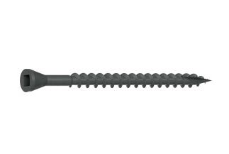 DTHQ3S #8 x 3" Deck Screw, #2 Square, Trim Head w/nibs, Galvanized