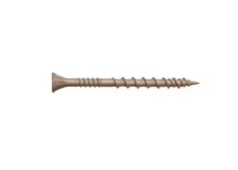 Quikdrive HCKDSVT2S #10 x 2" DSVT Deck Screw, T25 6-Lobe Drive, Ribbed Flat Head, Quik Guard Coated Half Pk