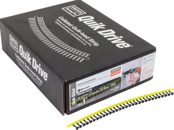 DWC1PS #6 x 1", #2 Phillips DCW Drywall Screw Install box