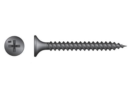 QuikDrive DWF1PS #6 x 1" Gray Phosphate DWF Drywall Screw