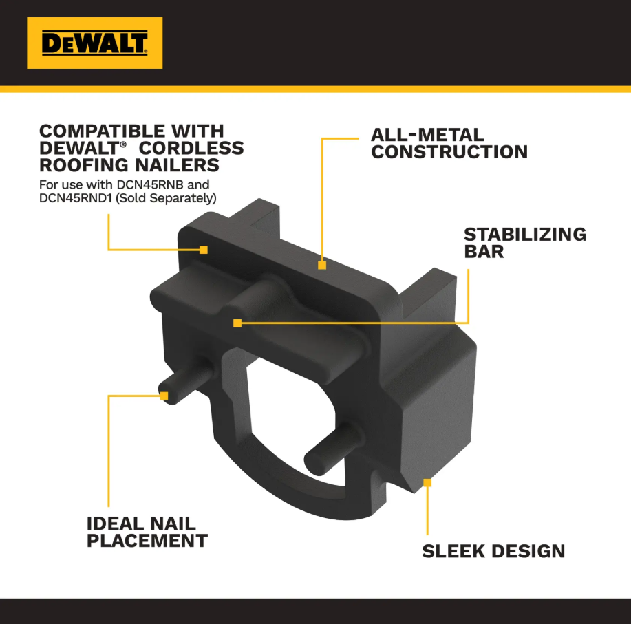 Dewalt DZNRNVSA Vinyl Siding Attachment chart