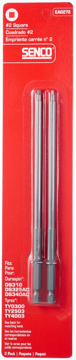 Senco DuraSpin EA0272 Square Bits - 2 Pack