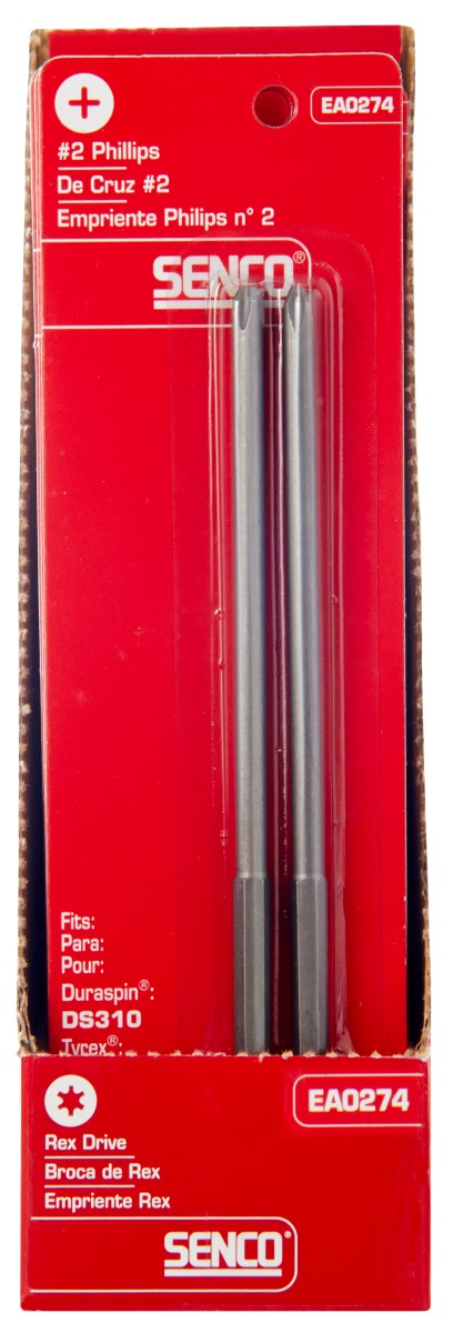 Senco EA0274 DuraSpin #2 Phillips Bit 178mm package