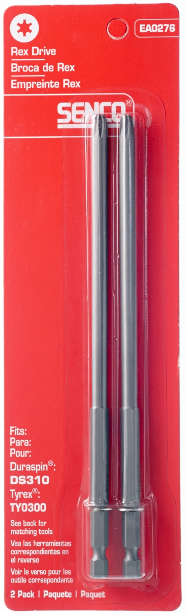 Senco EA0276 DuraSpin #2 Rex Bit 178mm - 2 Pack