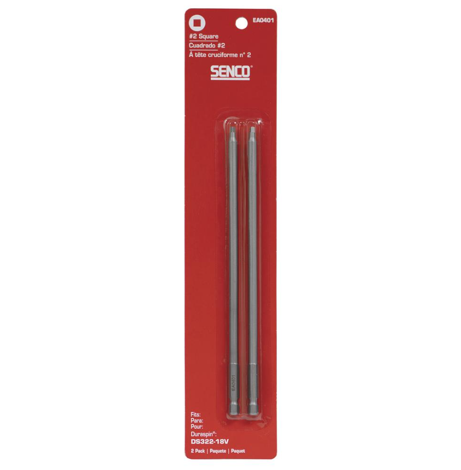 Senco EA0401 DuraSpin #2 Square Bits - 2 Pack
