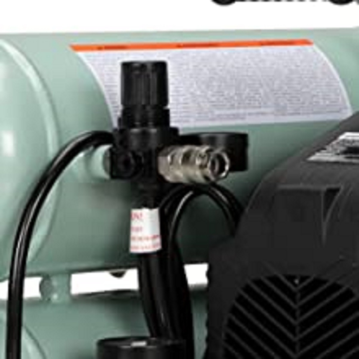 Metabo HPT EC99S 4 Gallon Portable Electric Twin Stack Air Compressor fitting