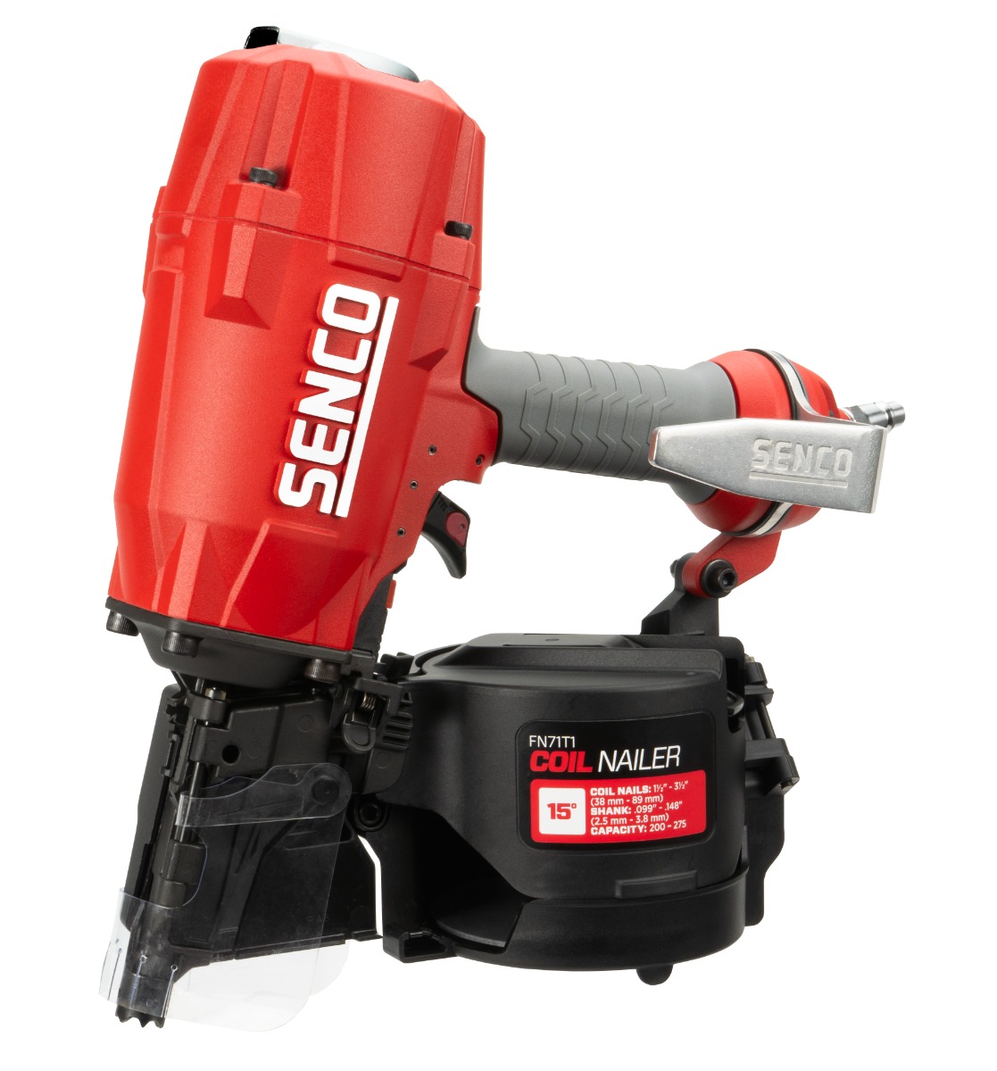 Senco FN71T1 15 Degree Coil Framing Nailer side view