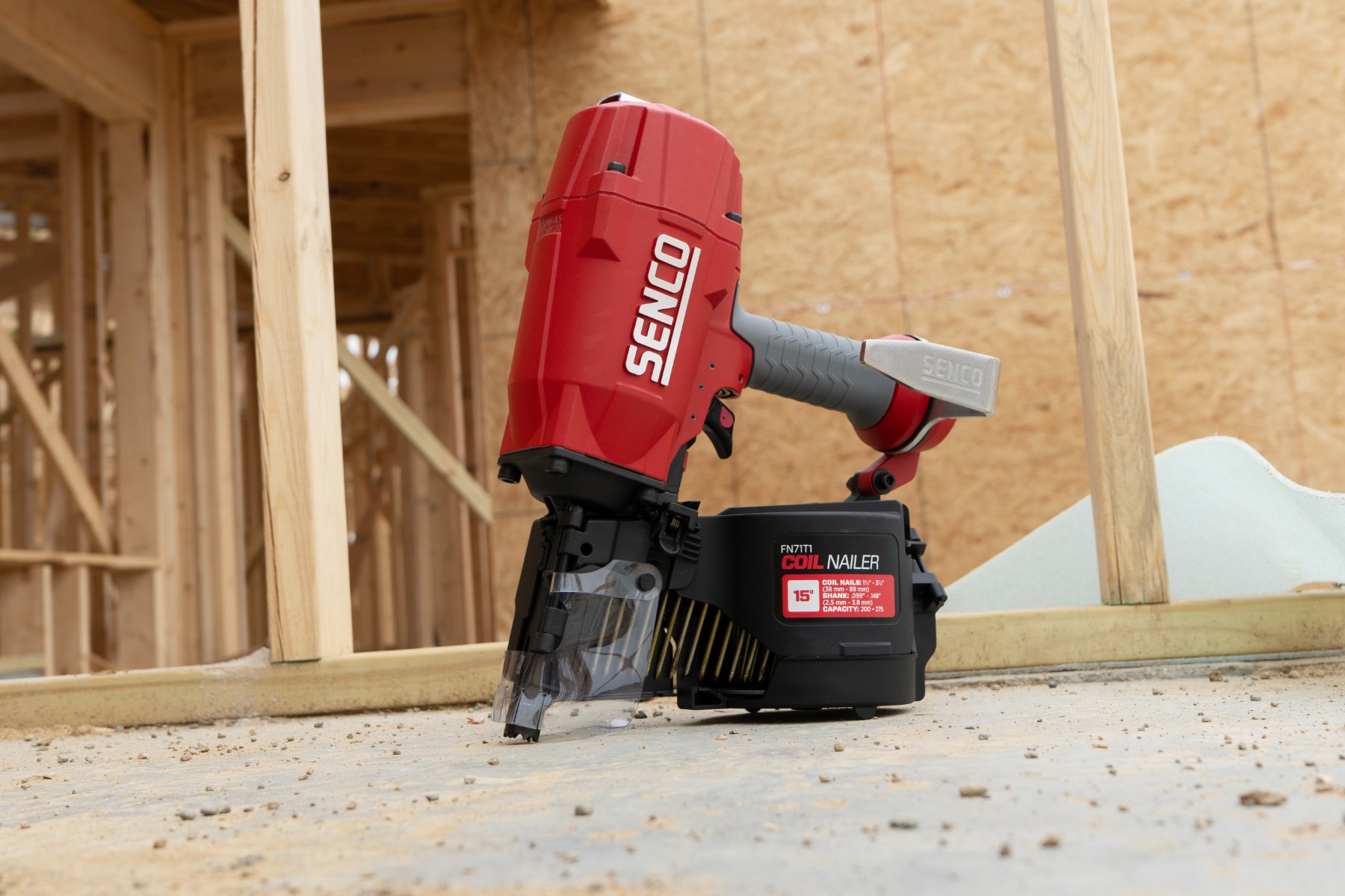 Senco FN71T1 15 Degree Coil Framing Nailer beauty shot 1