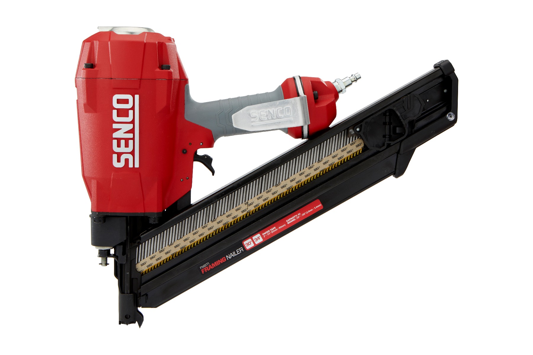 Senco FN91T1 34-Degree Pneumatic Framing Nailer, 2" to 3-1/2" fasteners