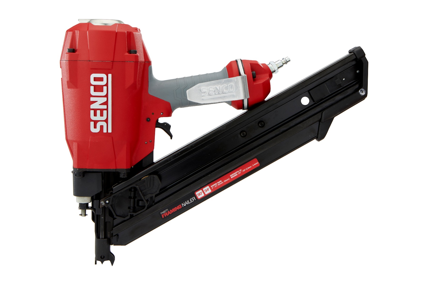 Senco FN91T1 34-Degree Pneumatic Framing Nailer, 2" to 3-1/2" no fasteners