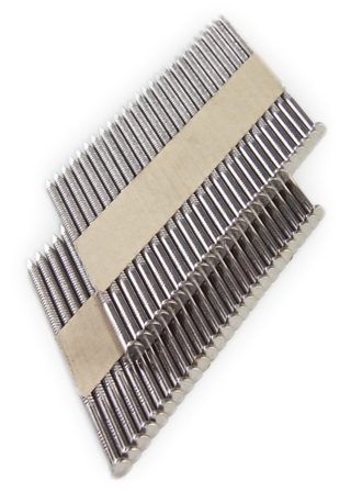 S11A300T31 3" x .120 Ring Shank 304 Stainless Steel Framing Nails