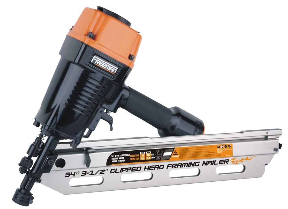 Freeman PFR3490 34-Degree Clipped Head Framing Nailer