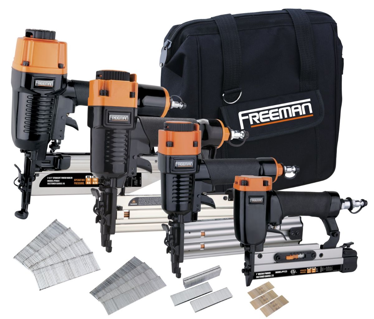 Freeman P4FNCB 4-Tool Finish Nailer Combo Kit