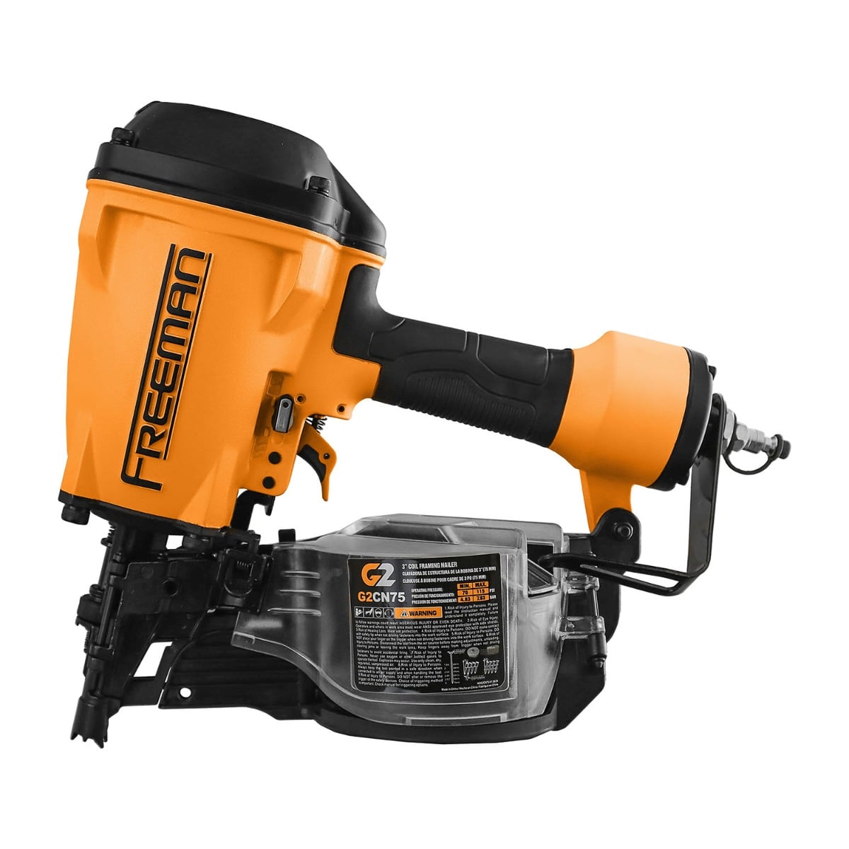 Freeman G2CN75 15-degree 3" Coil Siding and Framing Nailer tool