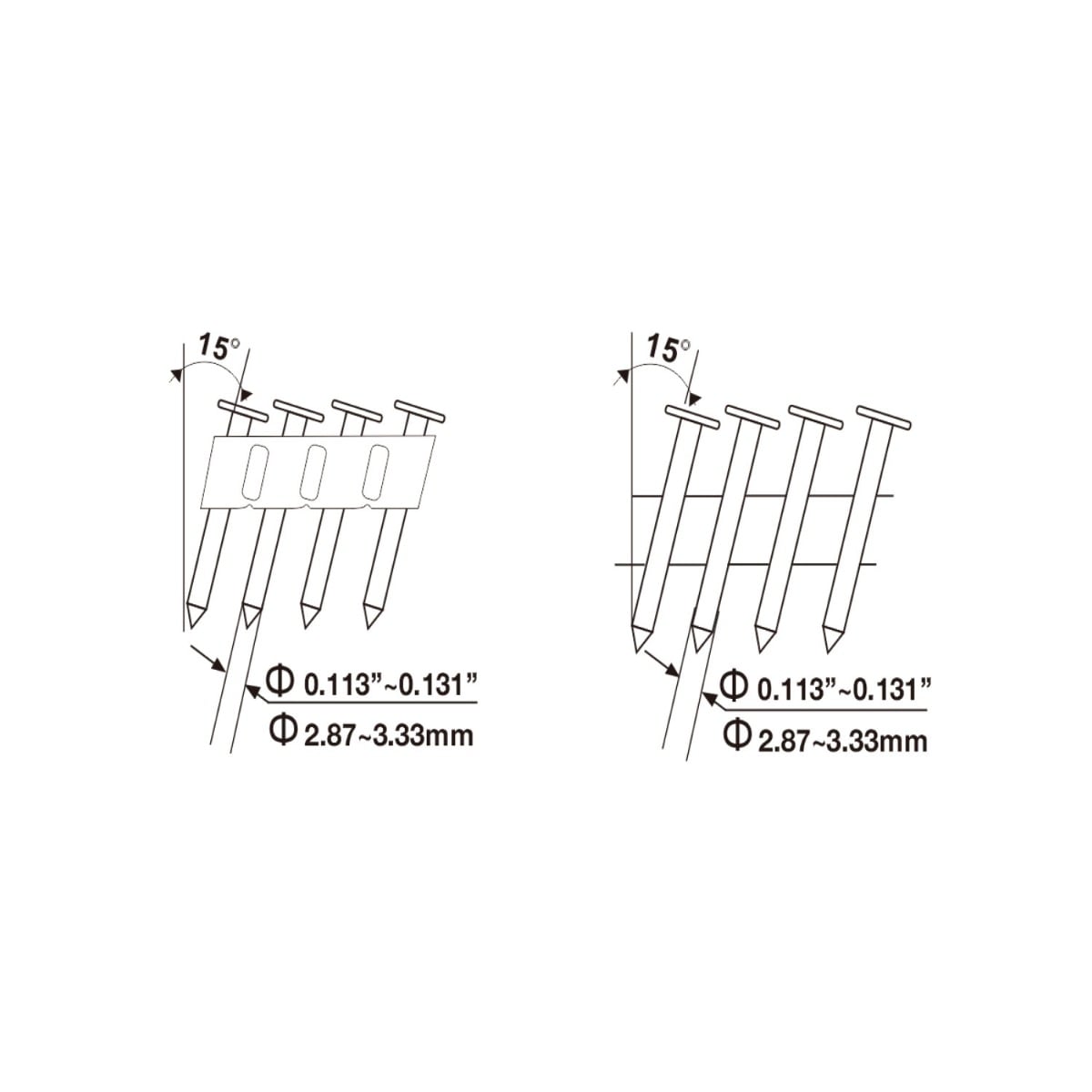 Freeman G2CN75 15-degree 3" Coil Siding and Framing Nailer fasteners