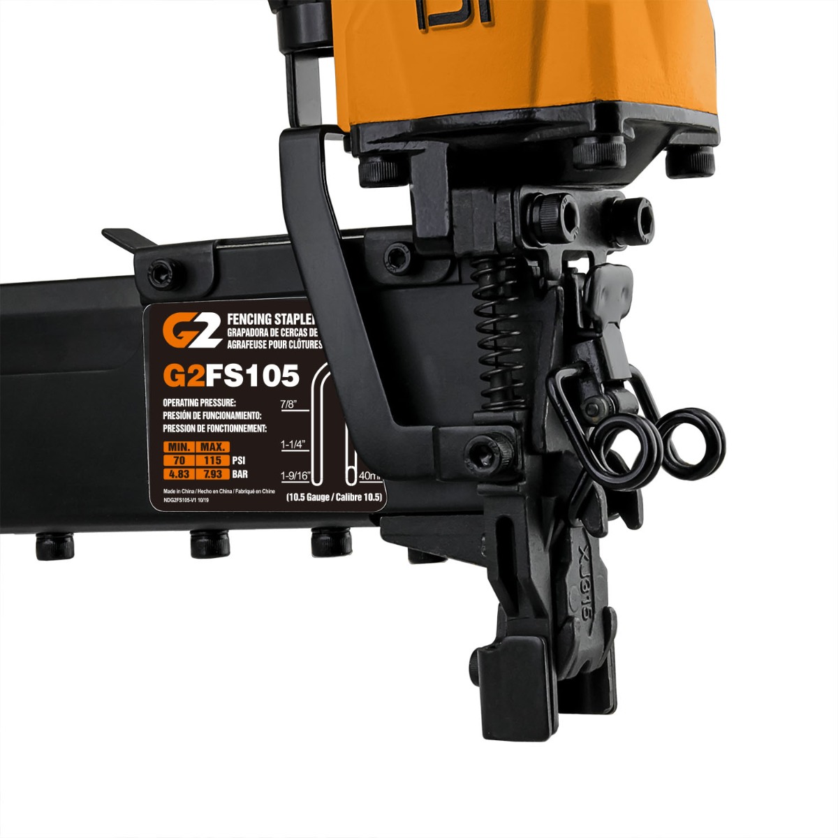 Freeman G2FS105 Pneumatic 10.5-Gauge Fencing Stapler no mar tip