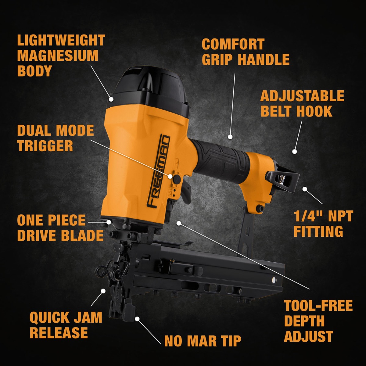 Freeman G2FS105 Pneumatic 10.5-Gauge Fencing Stapler guide