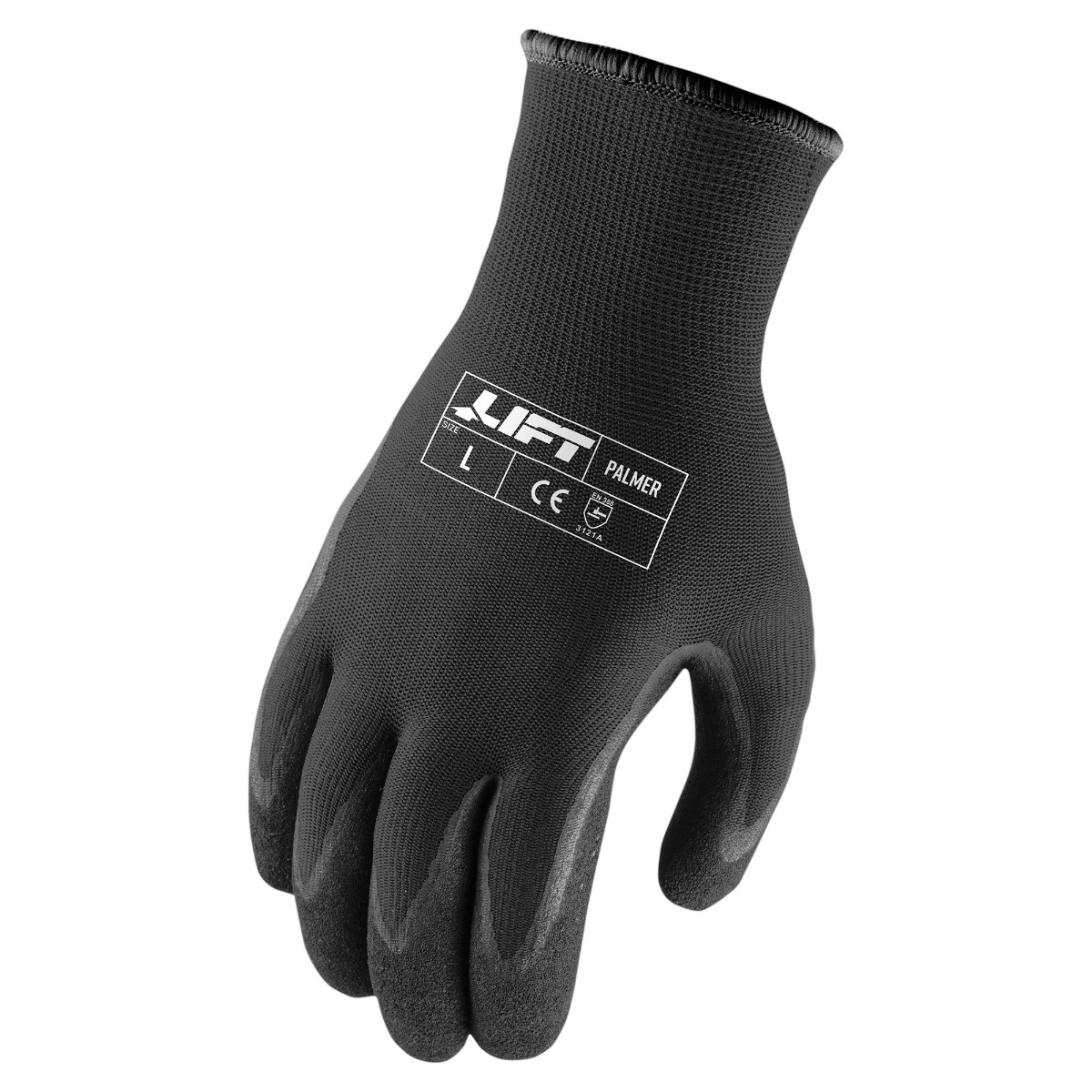 Large LIFT Safety GPM-19KL Palmer Microfoam Nitrile Glove