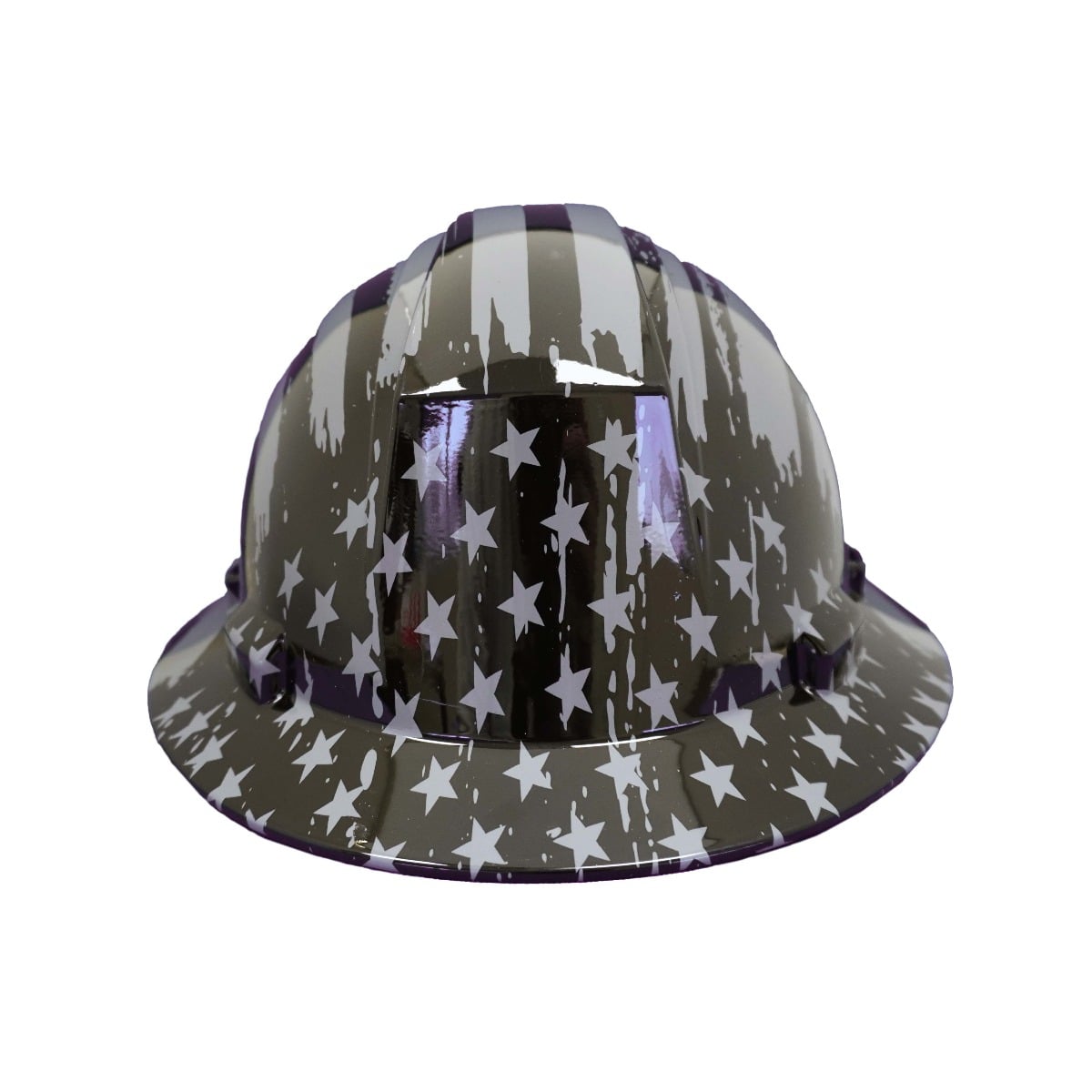 PIP Dynamic Kilimanjaro Full Brim American Flag Battle Worn Hard Hat 280-HP641R-AMBW front