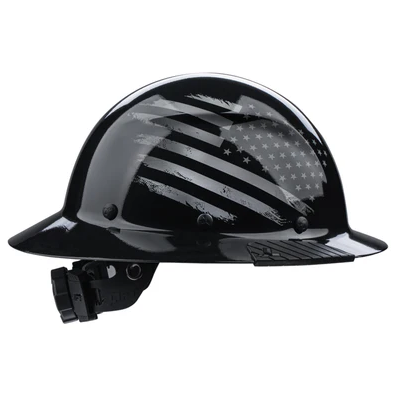 LIFT Safety HDF-25PRG DAX Patriot Full Brim Black Hard Hat