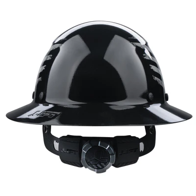 LIFT Safety HDF-25PRG DAX Patriot Full Brim Black Gloss Hard Hat back