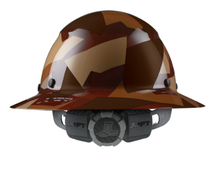 LIFT Safety HDF50-20CD DAX 50/50 Desert Camo Full Brim Hard Hat back