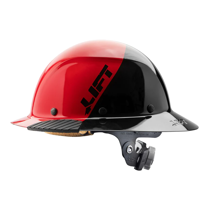 LIFT Safety HDF50-20RD DAX 50/50 Full Brim Red Hard Hat