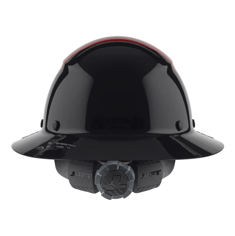 LIFT Safety HDF50-20RD DAX 50/50 Full Brim Red Hard Hat back