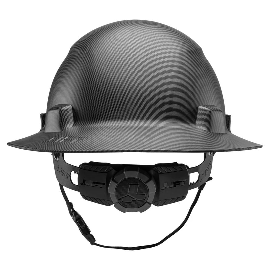 LIFT Safety iDAX Non-Vented Carbon Fiber Hard Hat back HIDNV-24CK