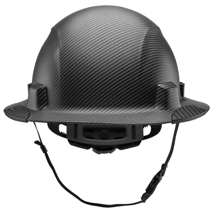 LIFT Safety iDAX Non-Vented Carbon Fiber Hard Hat front HIDNV-24CK