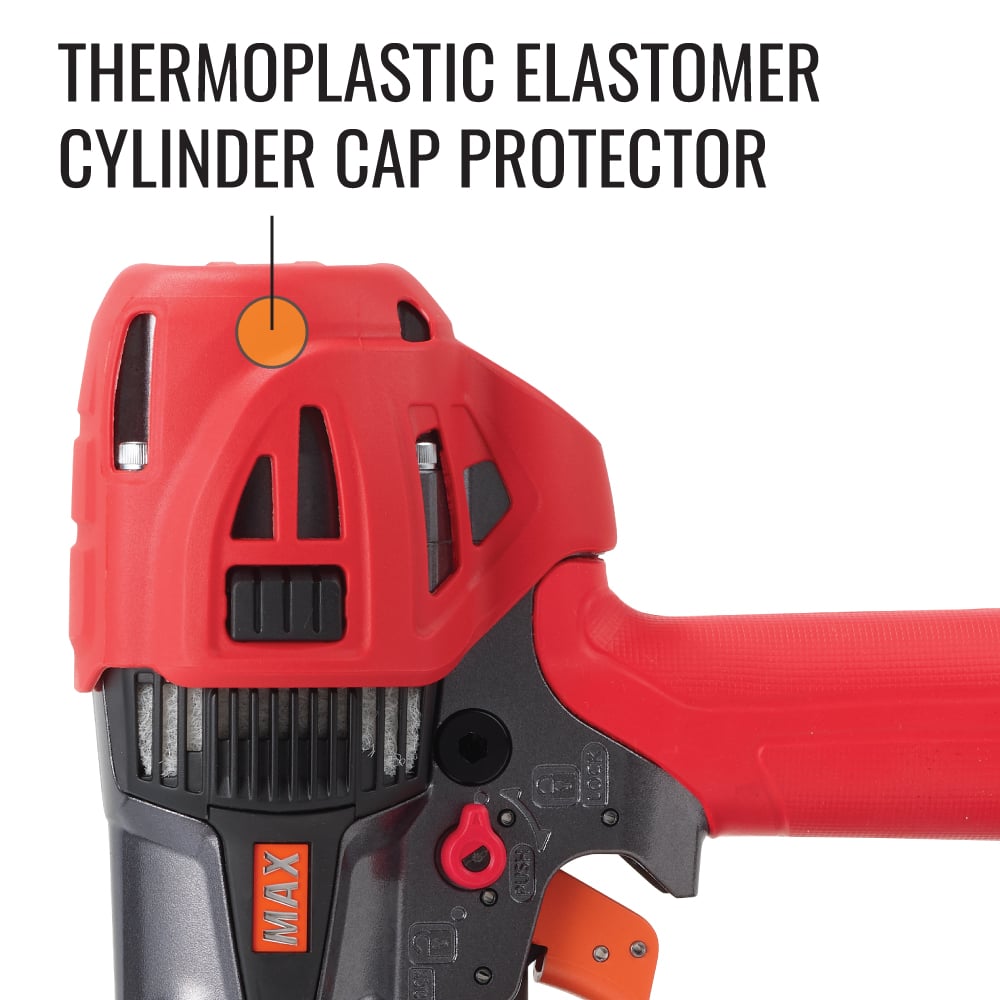 MAX HN65J2 PowerLite High Pressure Metal Connector Nailer thermoplastic elastomer cylinder cap protector
