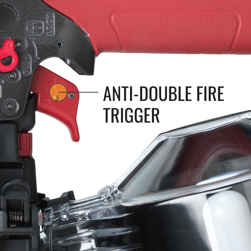MAX HN90F PowerLite High Pressure Coil Framing Nailer trigger