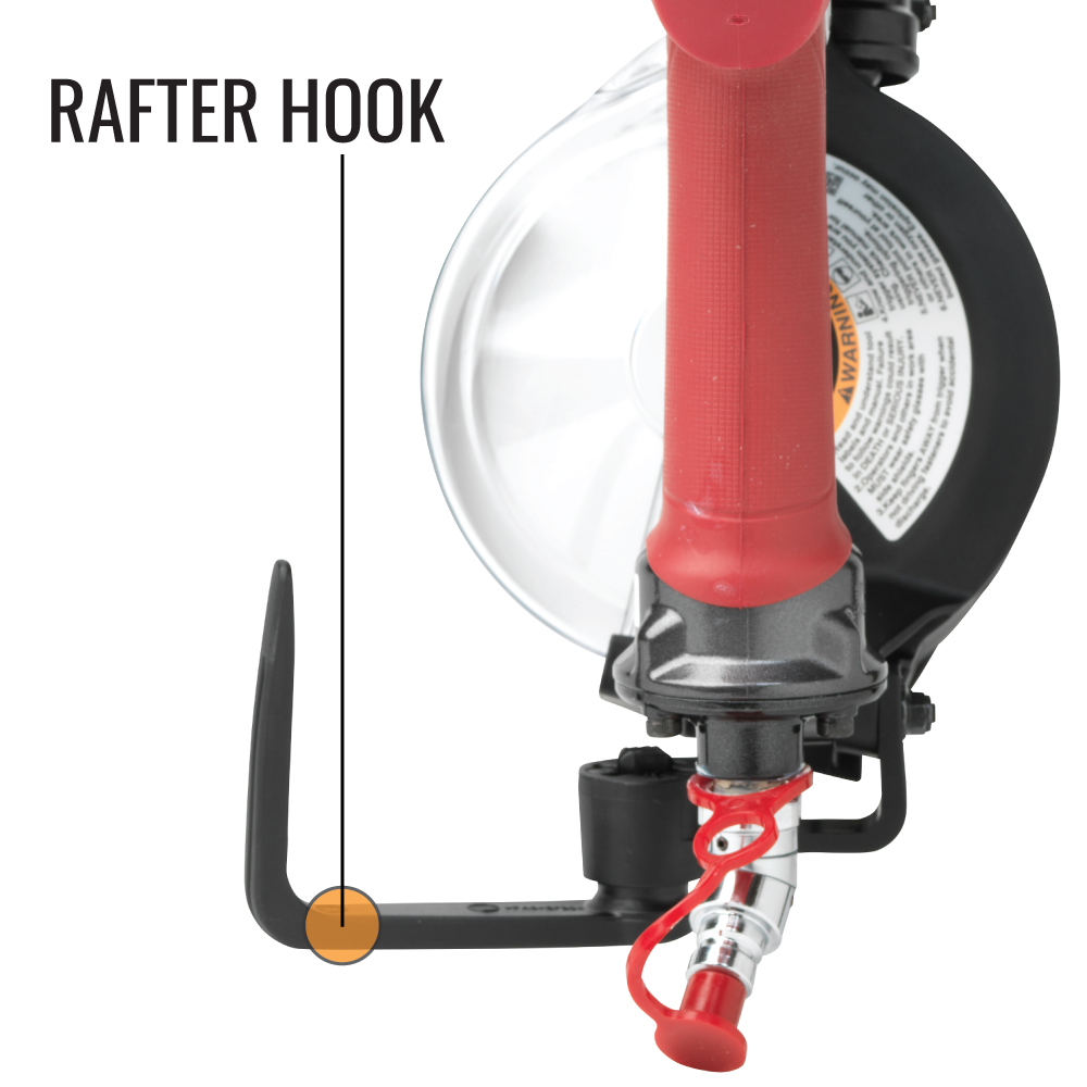 MAX HN90F PowerLite High Pressure Coil Framing Nailer rafter hook