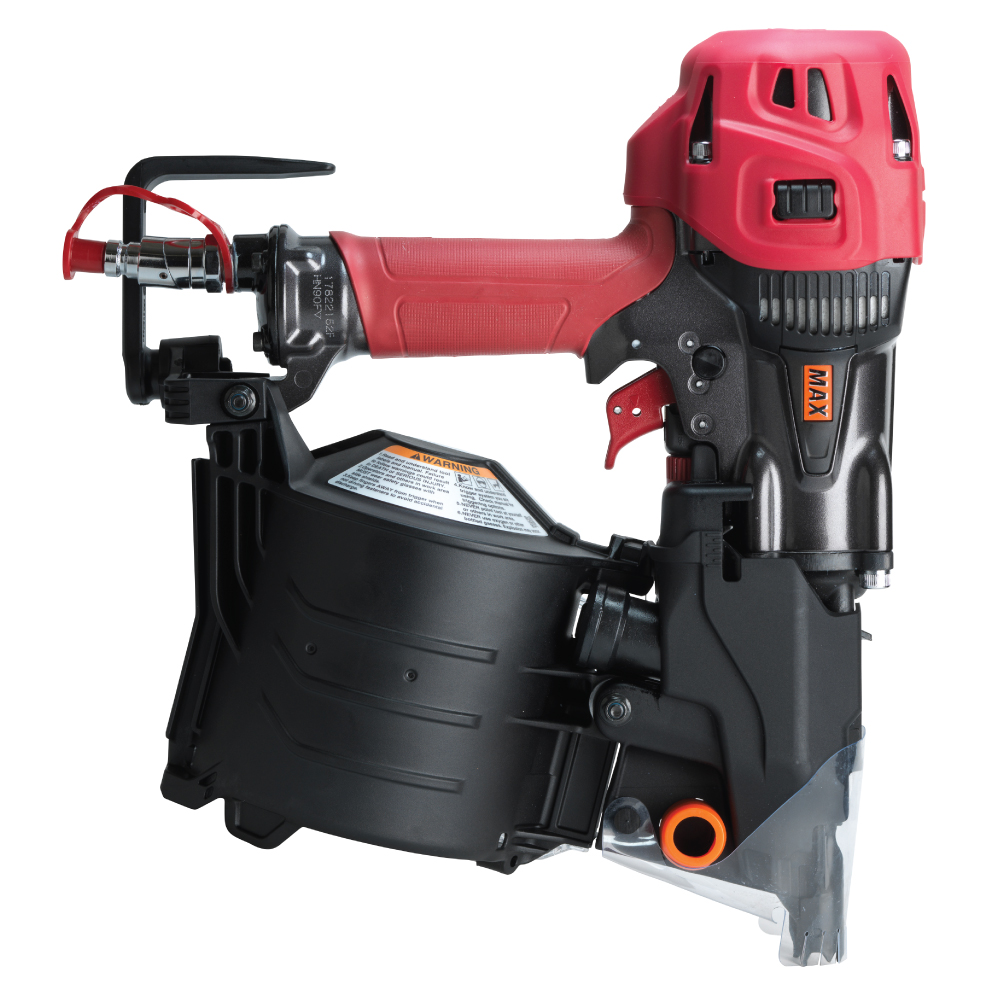 MAX HN90F PowerLite High Pressure Coil Framing Nailer back