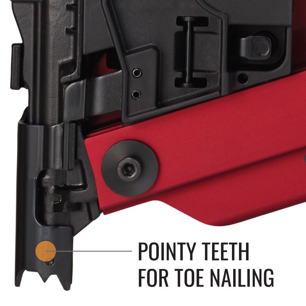 MAX HS130 PowerLite 500 PSI Framing Nailer pointy teeth for toe nailing