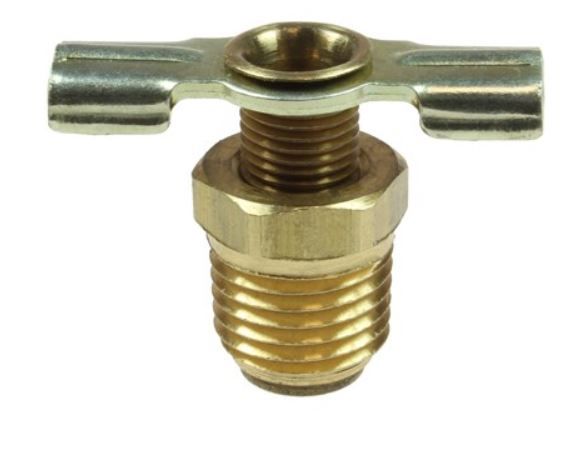 Coilhose ID02 1/8" MPT Drain Cock Brass Pipe Fitting