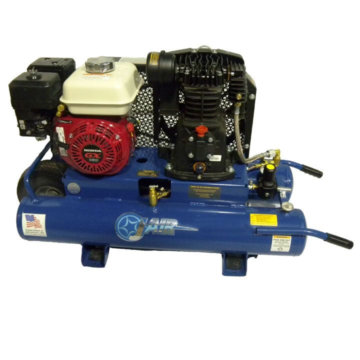 J-Air J103H5-9P 5.5 HP Gas Power Wheeled Air Compressor