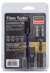 Simpson Strong-Tie TNTINSTALLKIT Titen Turbo Installation Tool Kit pack