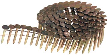 M003104 1-1/4" x .120 Galvanized Coil Roofing Nails