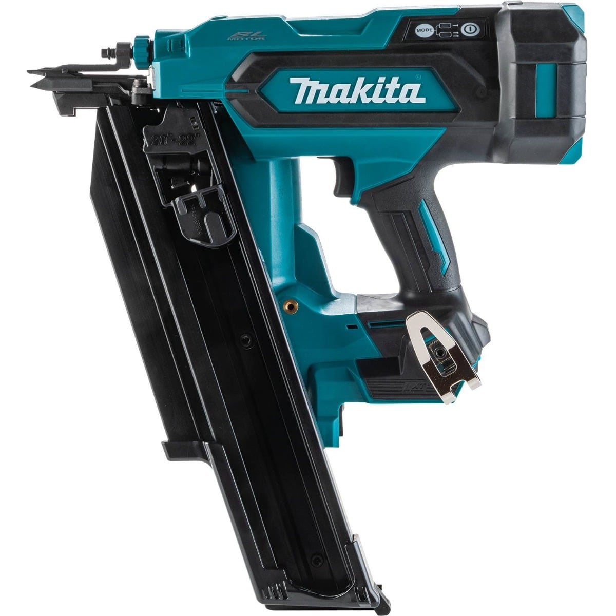 Makita XNB03M1 18V LXT Brushless 21-Degree Full Round Head Framing Nailer profile