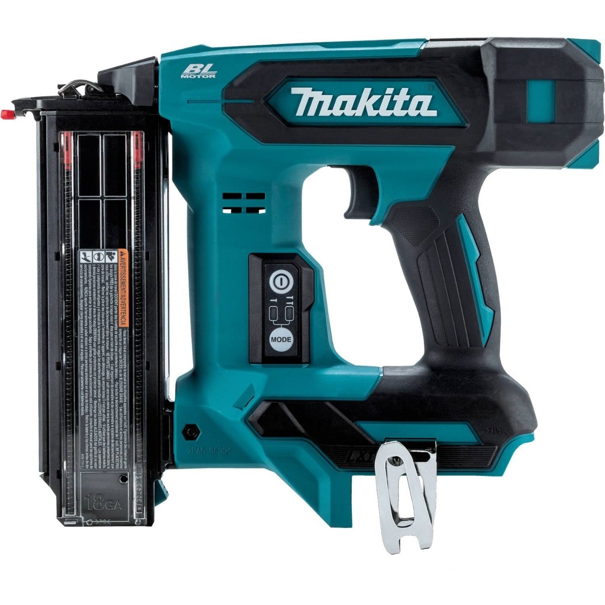 Makita XNB04Z 18V LXT Brushless 18 Gauge Brad Nailer (Bare Tool), 5/8" to 2"