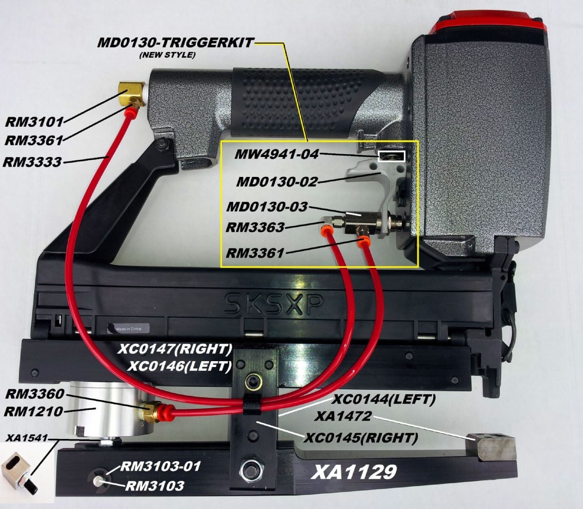 Senco MD0130 16 Gauge Clinching Plier Stapler Schematic