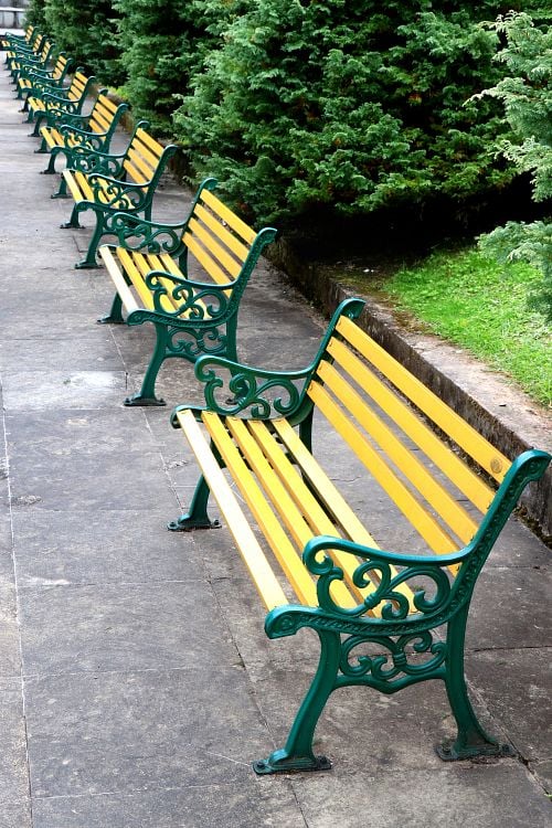 1/2” x 6” Simpson Strong-Tie THD50600HMG Titen HD Heavy-Duty Concrete Masonry Screw metal to concrete bench fixture