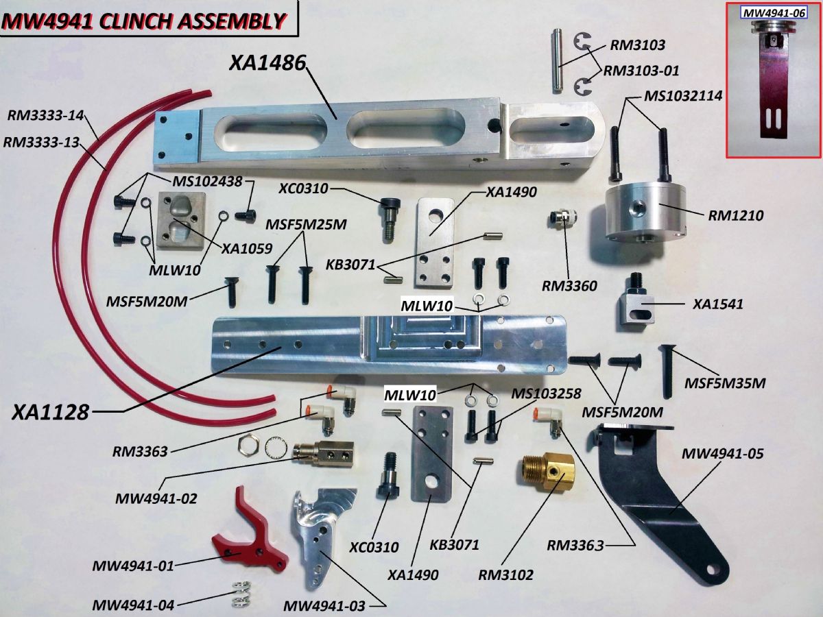 Senco MW4941 Wide Crown Clinch Stapler Schematic