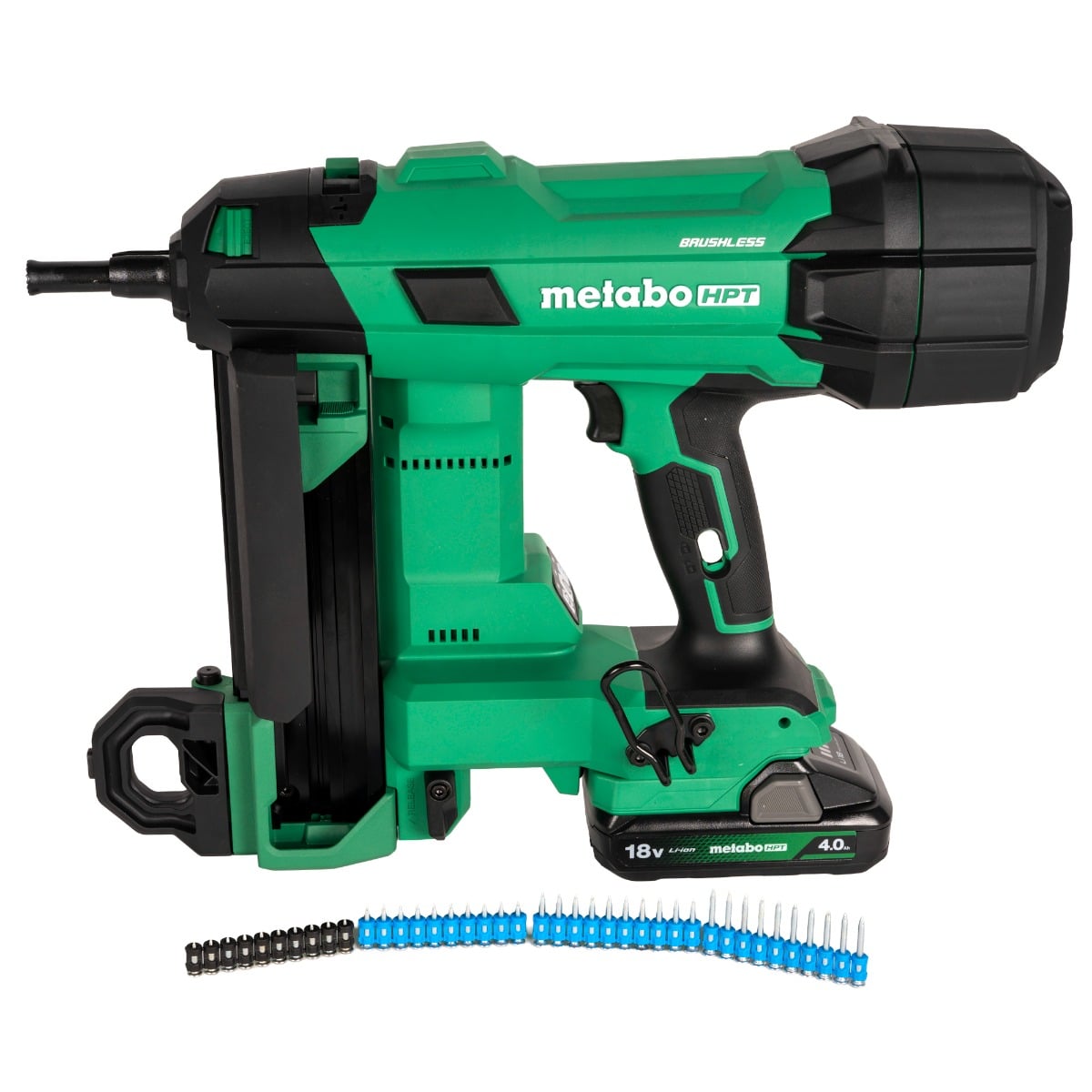 Metabo HPT NC1840 concrete pin nailer with pins