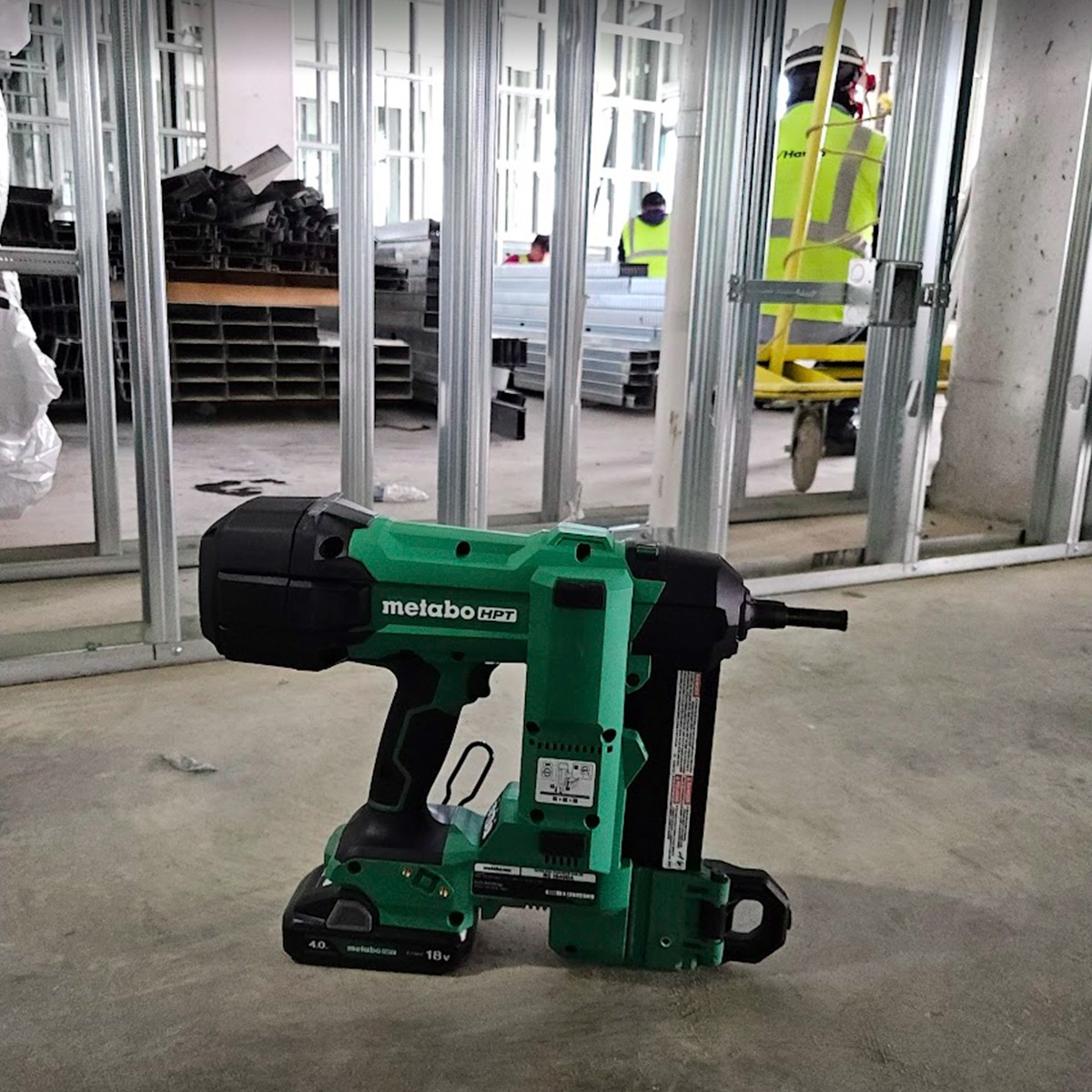 Metabo HPT NC1840DAM Cordless Concrete Pin Nailer for professional contractors
