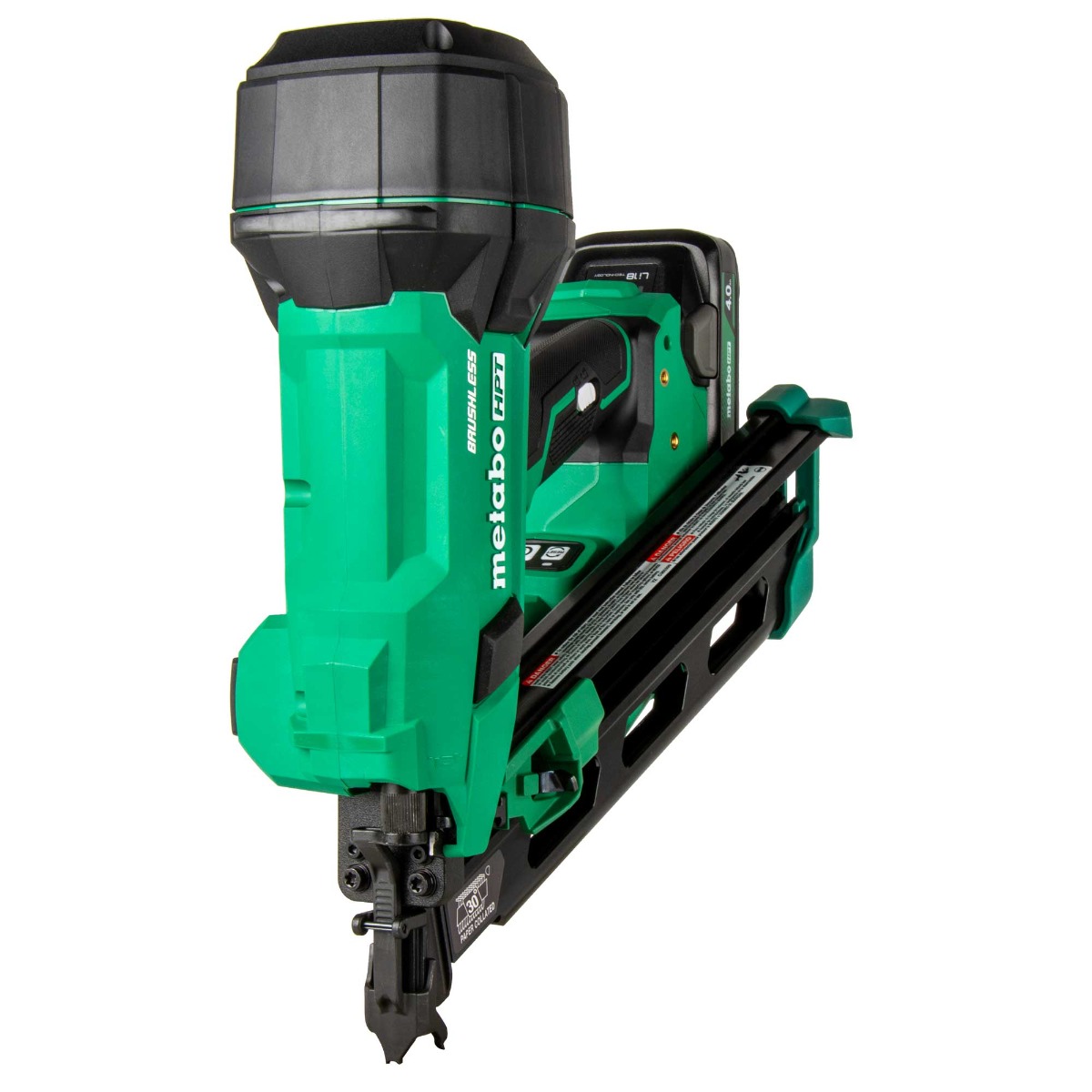 Metabo HPT NR1890DCA 18V MultiVolt Cordless Paper Strip Framing Nailer angle