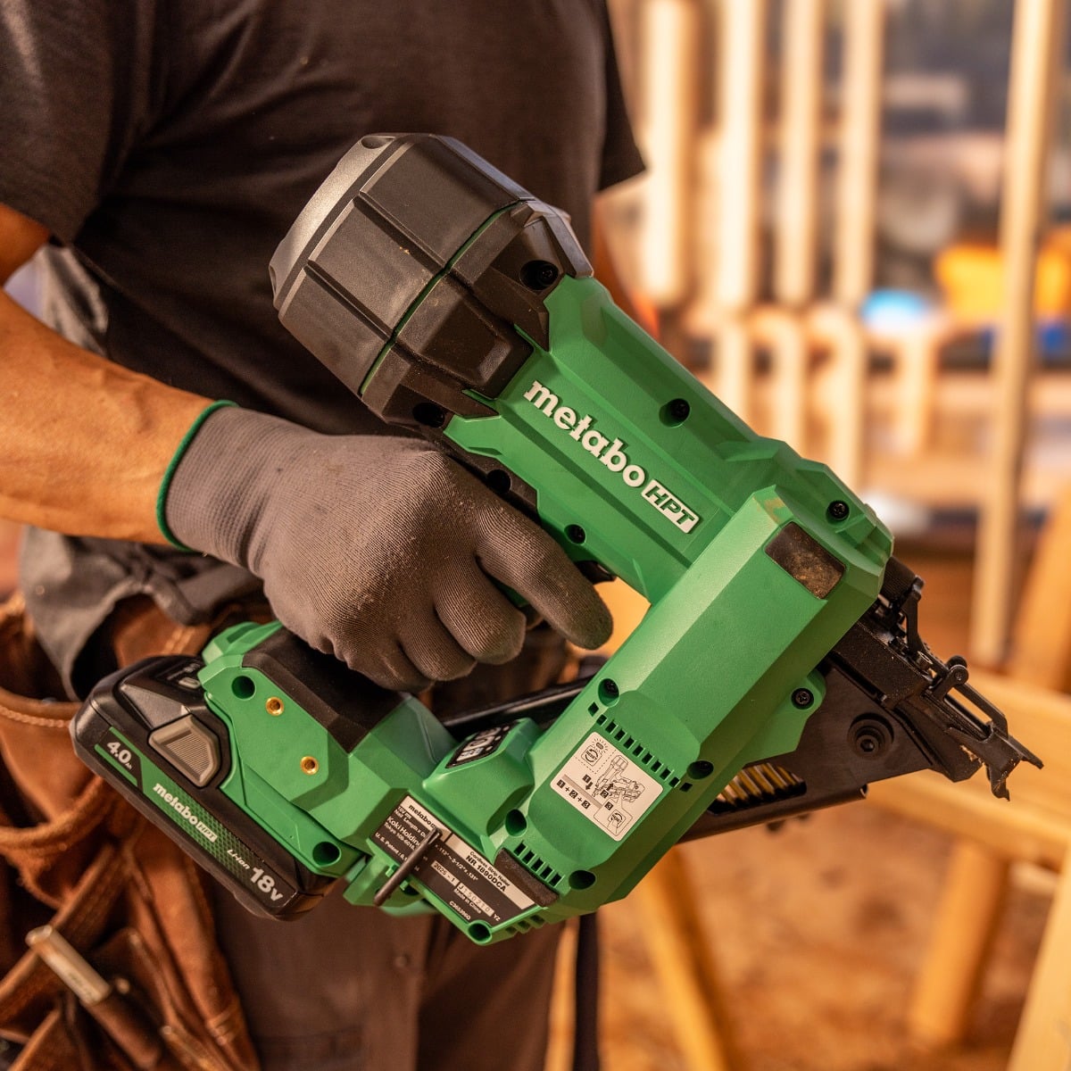 Metabo HPT NR1890DCA 18V MultiVolt Cordless Nailer for professional use