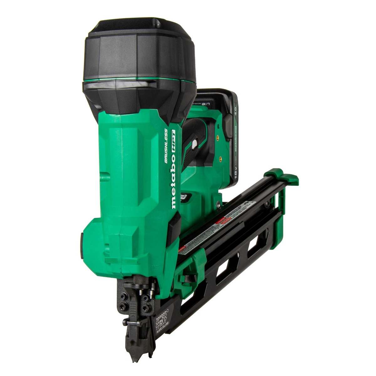 Metabo HPT NR1890DRA 18V MultiVolt Cordless Plastic Strip Framing Nailer angle view